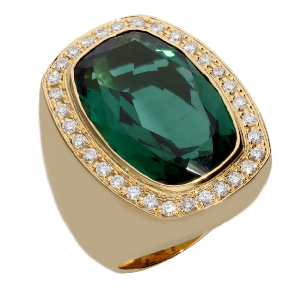 1557v anillo oro con prasiolita y diamantes 1
