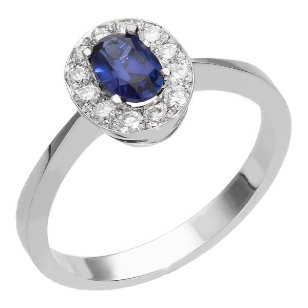1883 anillo roseton con zafiro azul y diamantes en oro blanco 1