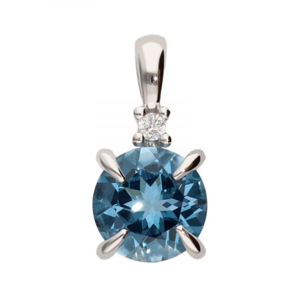 42758y001 colgante con topacio azul blue london y diamante 1