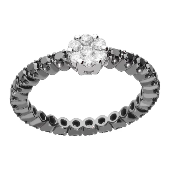 ar0216 anillo de oro blanco con diamantes blancos y negros 2
