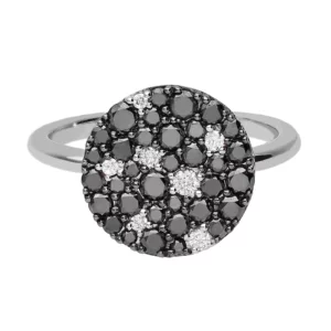 ar1908 b anillo oro blanco con pave de brillantes negro y blanco 1