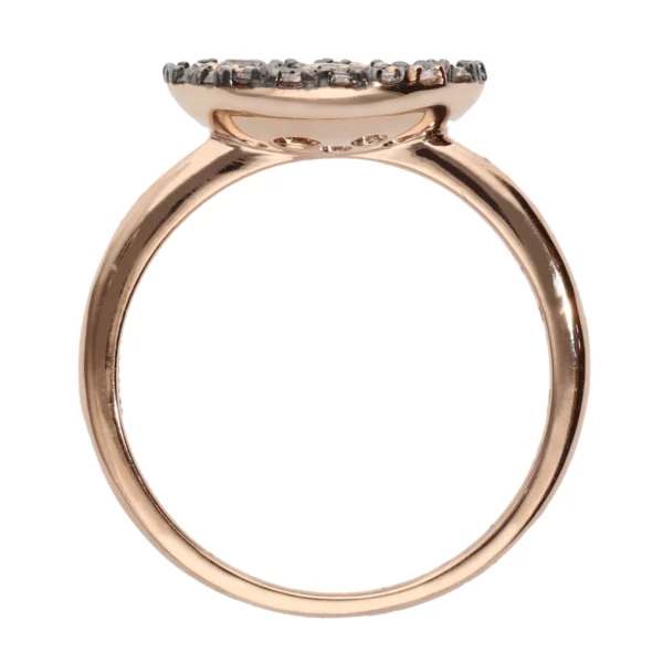 ar1908 db anillo oro rosa con pavé de brillantes brown y blanco 3