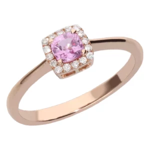 ar2326 ps anillo con zafiro rosa y diamantes en oro rosa de 18 kt 1